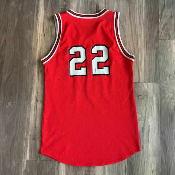 Vintage 1970s Russell Athletic Basketball Jersey Size S 38 Central Red - Picture 6 of 7